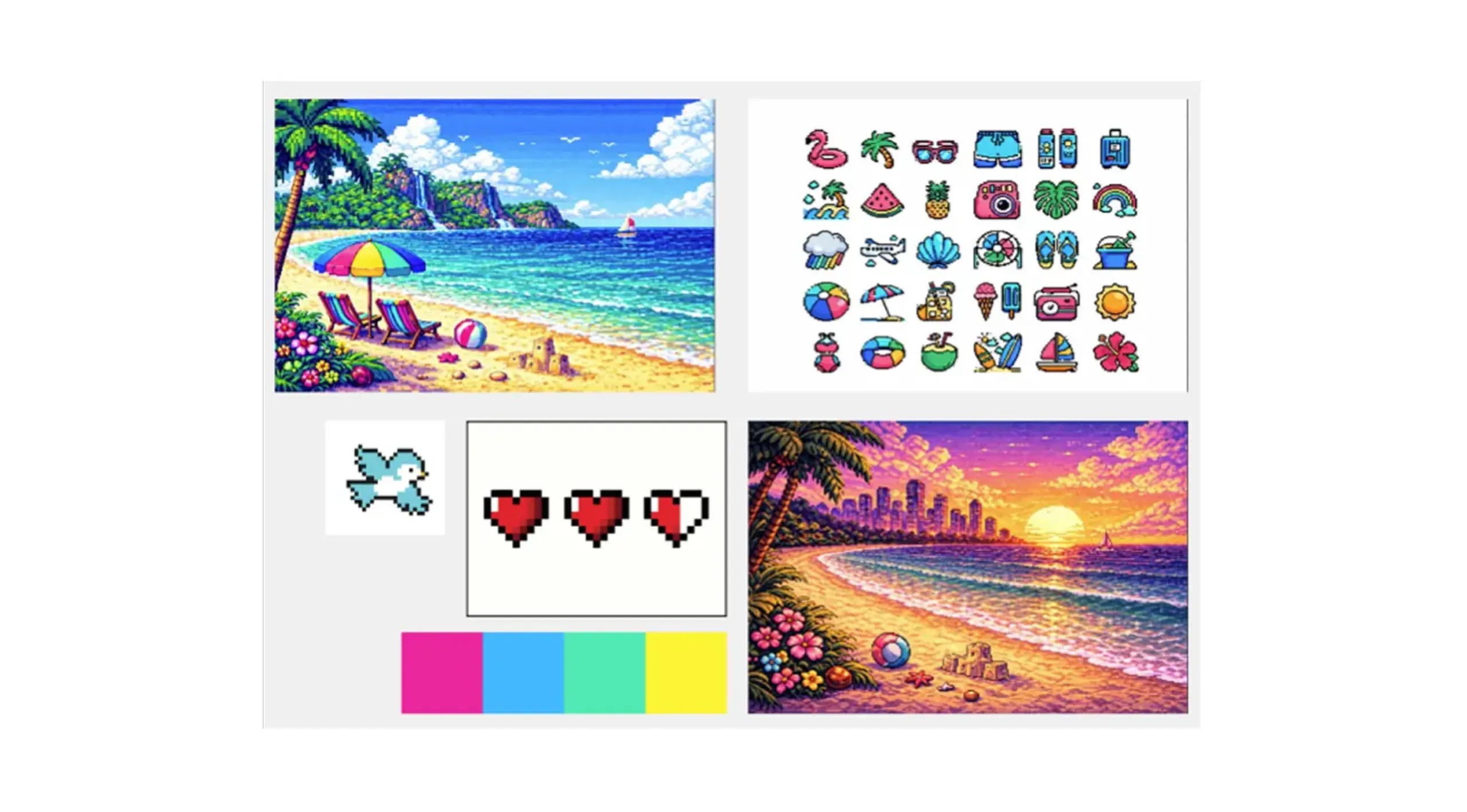 Pixel-Stil-Welten für als-game