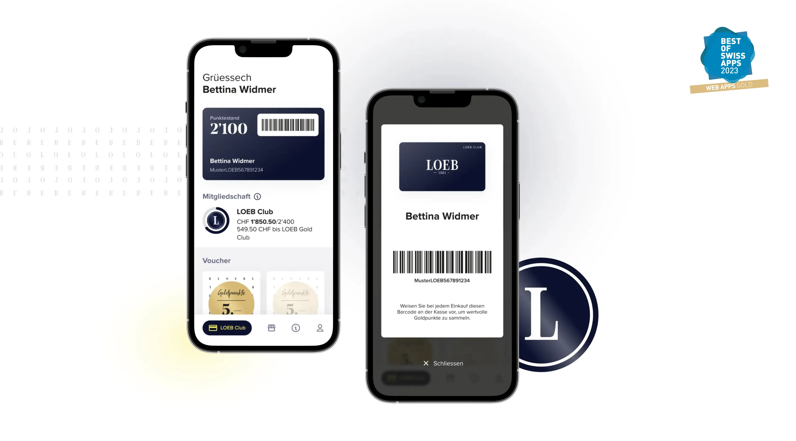 LOEB Club App mit digitaler Memberkarte