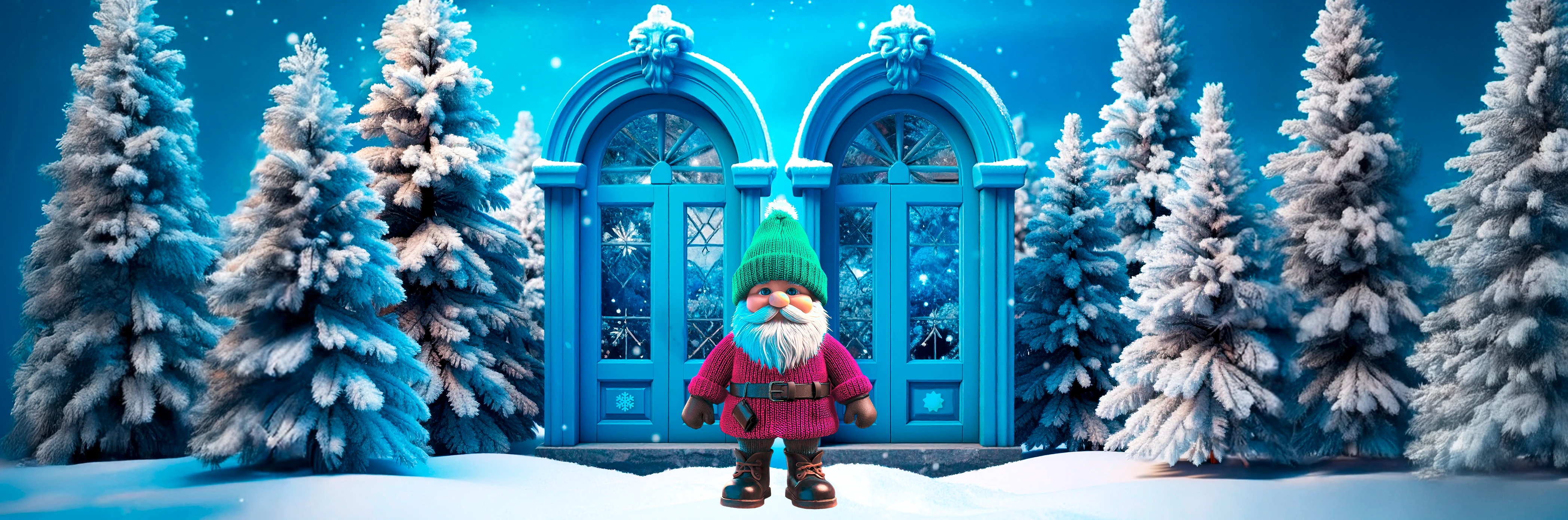 Animierte Nikolaus-Figur aus dem jls-Wintergame.