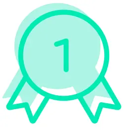 Medal icon symbolizing competitive advantage with innovative customer experiences via jls POS gamification.