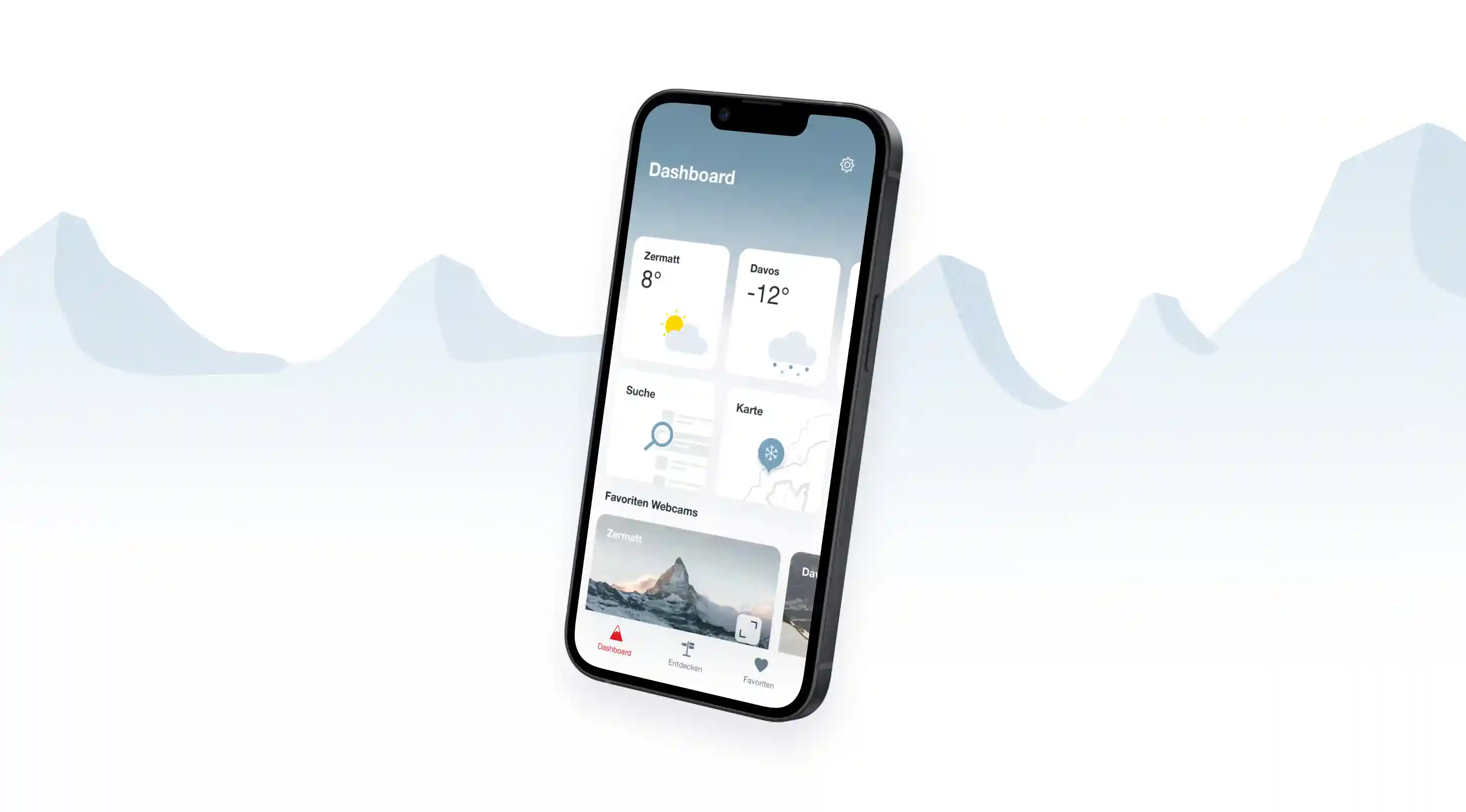 Swiss Snow App Dashboard