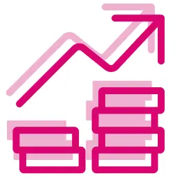 Chart icon symbolizing KPI and ROI measurement with tracking in jls POS gamification.